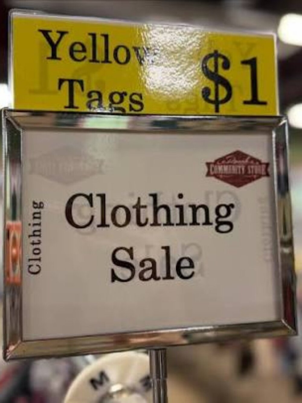 as marked yellow tag pricing alot of  S1 dollar an up